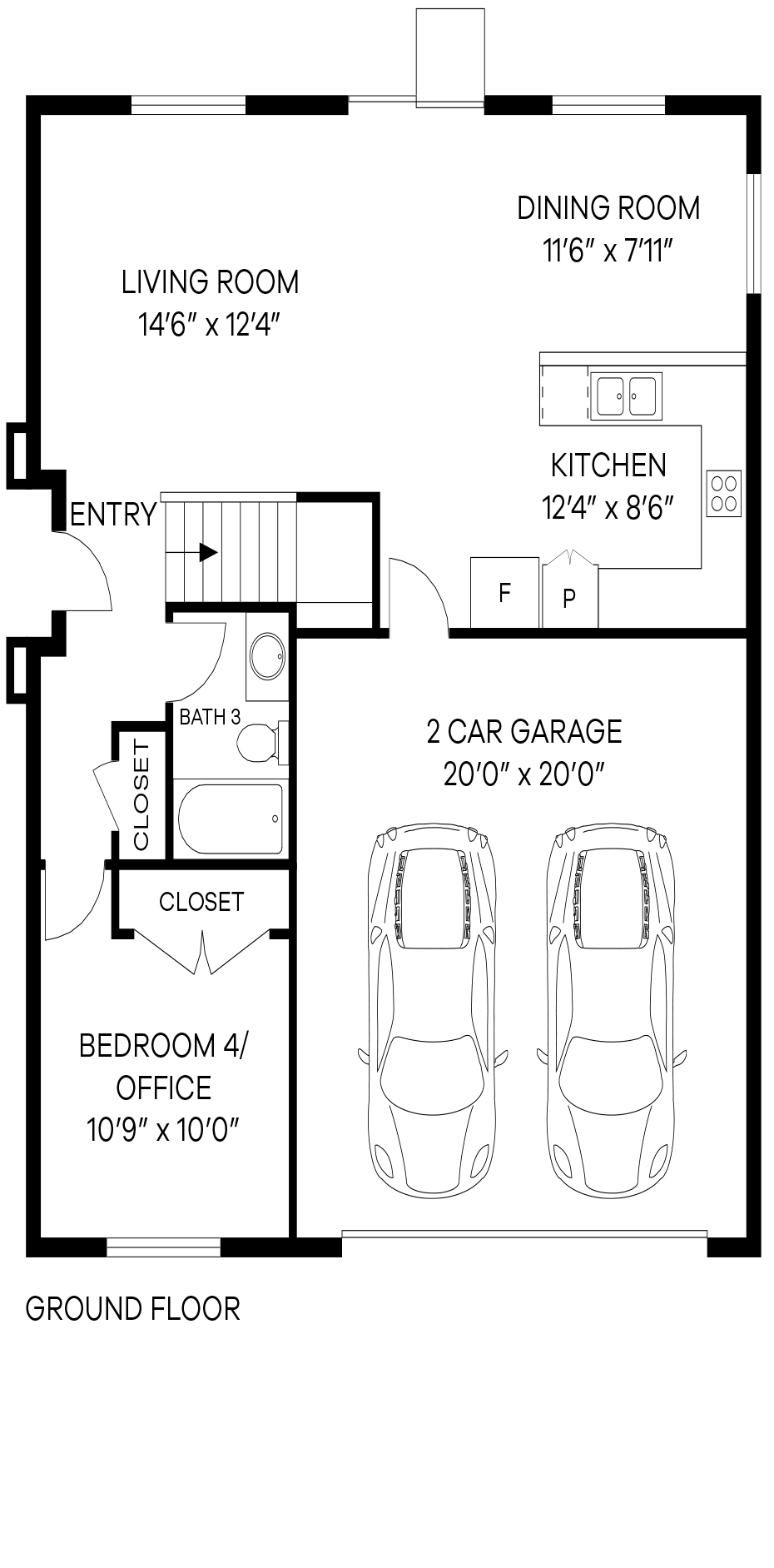 1,861 Plan - Floor 1